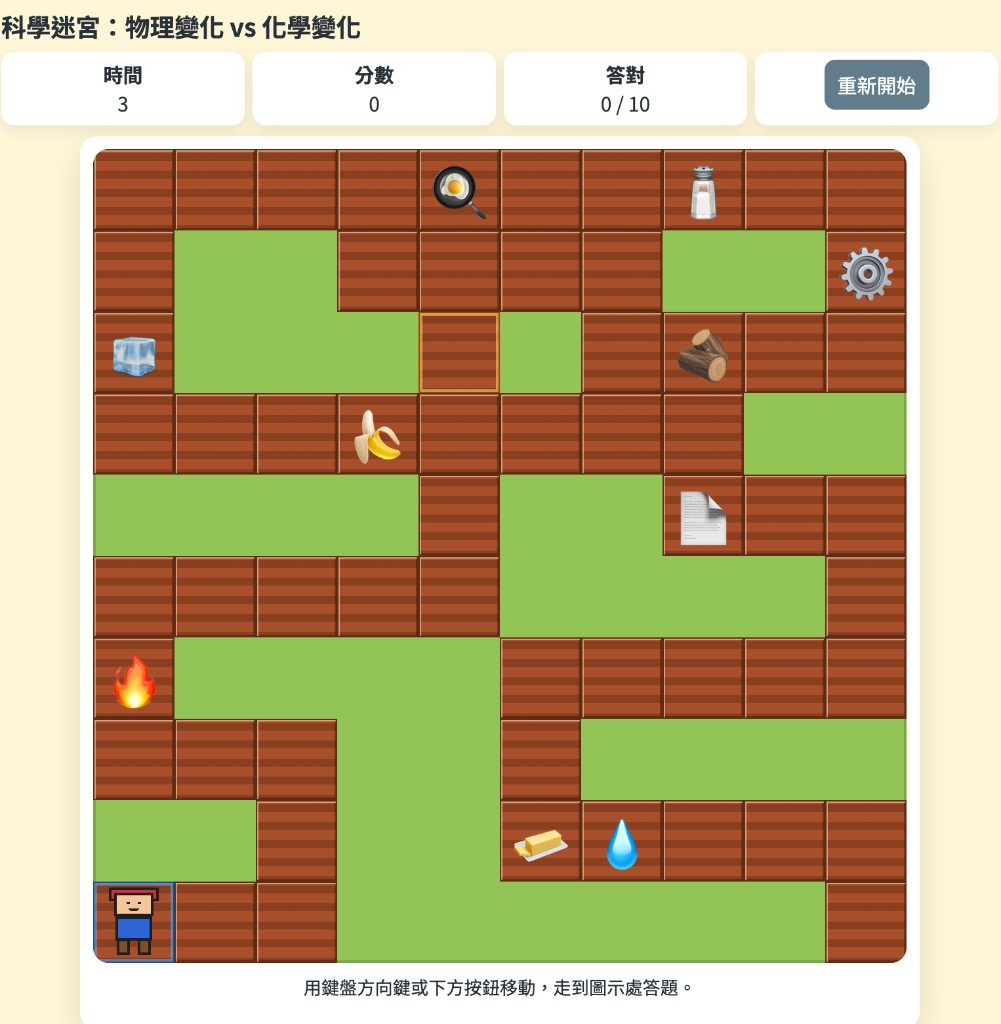 物質變化科學迷宮預覽圖
